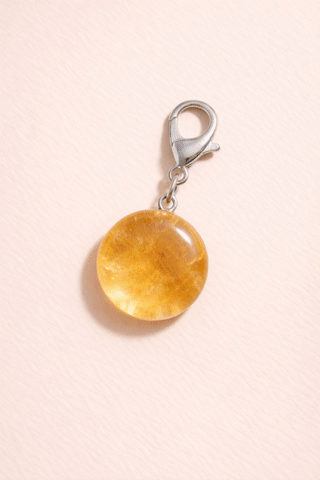 Golden Radiance in Citrine Charm