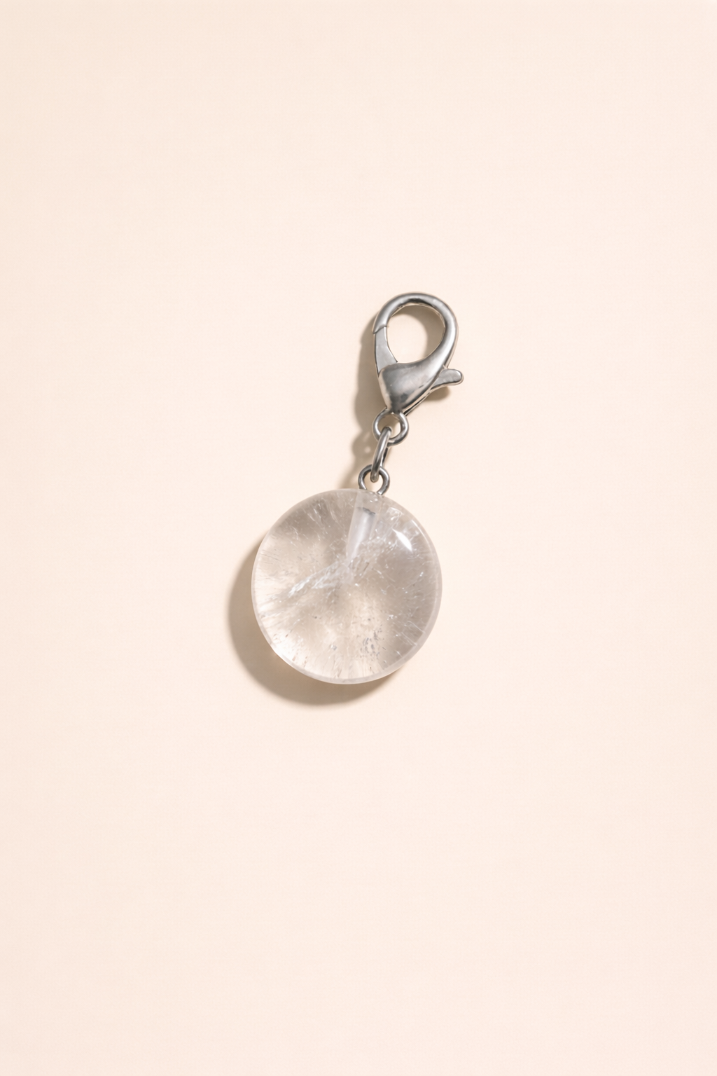 Soul Mirror in Clear Quartz Charm