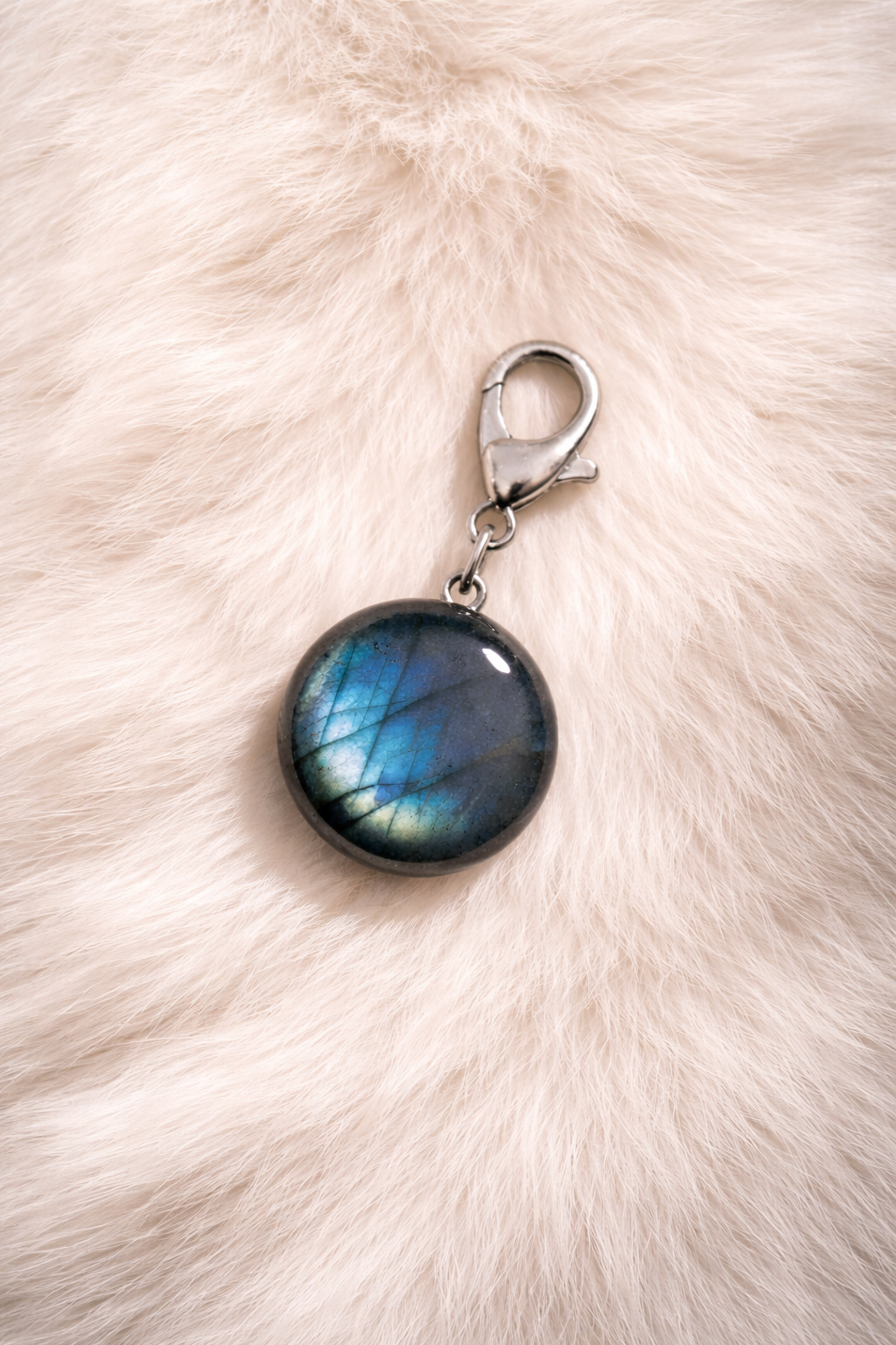 Aurora Veil in Labradorite Charm