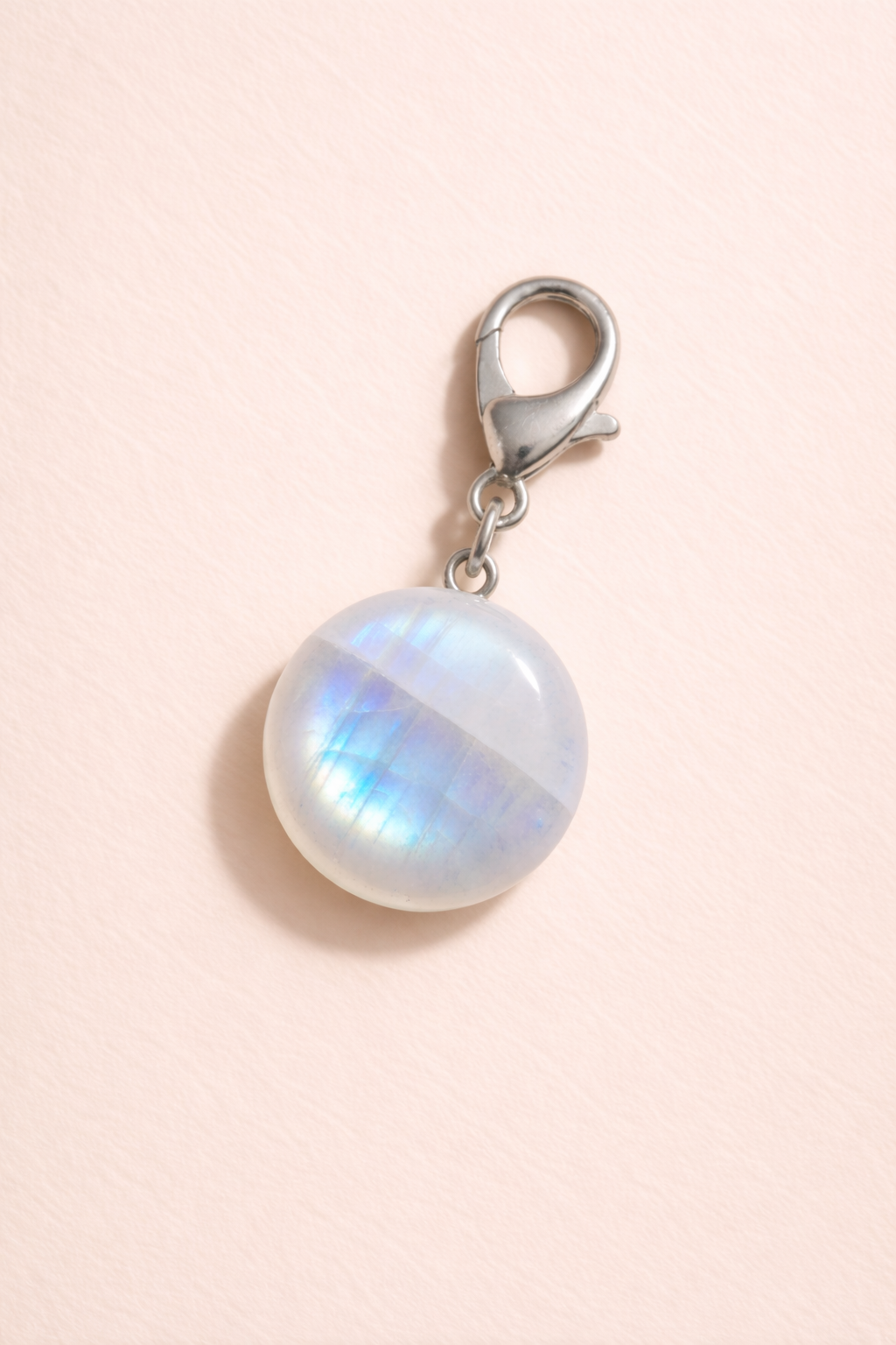 Lunar Muse in Rainbow Moonstone Charm