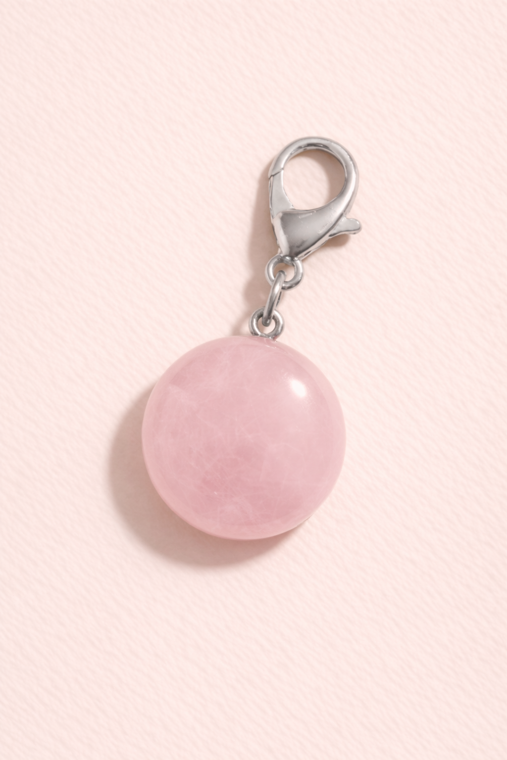 Devotion in Rose Quartz Charm